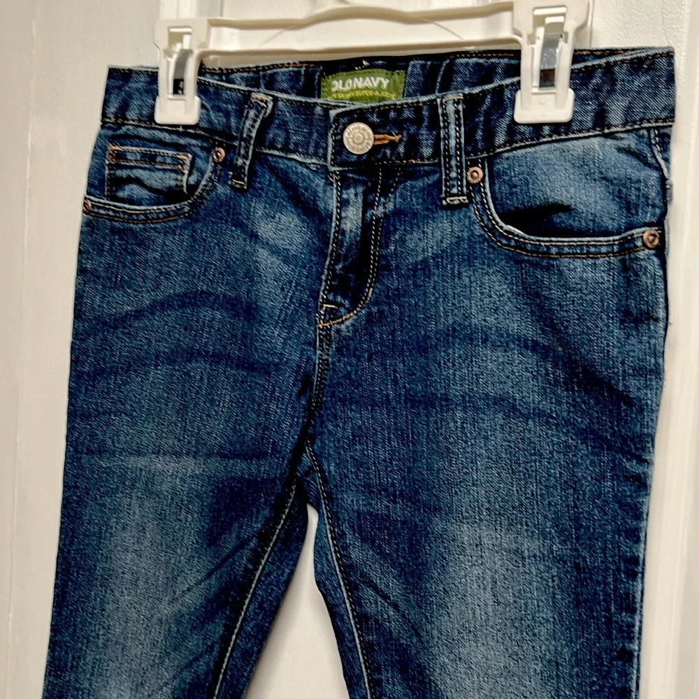Old Navy Blue Denim 5 Pocket Skinny Childs Jeans Size 8